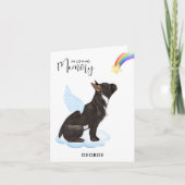 Bulldog Angel Pet Loss Hund Beileid Karte (Vorderseite)