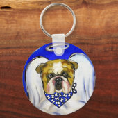 Bulldog Angel Schlüsselanhänger (Vorderseite)