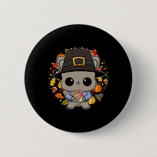 Bulldog Anime Dog Erntedank Türkei Button