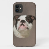 Bulldog Aquarellmalerei Case-Mate iPhone Hülle (Rückseite)