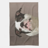Bulldog Aquarellmalerei Geschirrtuch (Vertikal)