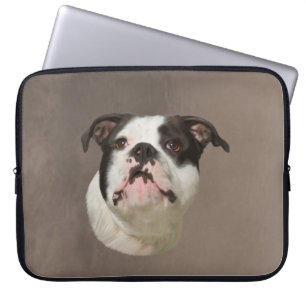 Bulldog Aquarellmalerei Laptopschutzhülle