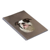 Bulldog Aquarellmalerei Notizblock (Rechte Seite)