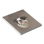 Bulldog Aquarellmalerei Notizblock (angewinkelt)