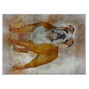 Bulldog Art English Bulldog Liebhaber Schneidebrett