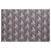 Bulldog Art Fabric Fabric Dog Art Pattern Stoff (Fat Quarter (45,7 x 55,9 cm))