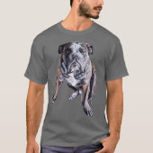 Bulldog Art T - Shirt Männer Frauen Kinder & Plus  (Vorderseite)