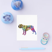 Bulldog Art Watercolor Portrait Flyer (Einzeln)
