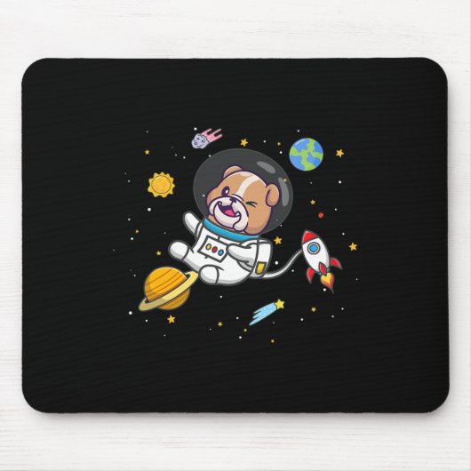 Bulldog Astronaut Mousepad (Vorne)