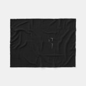 Bulldog auf Skateboard, Cooler französischer Hund  Fleecedecke (Vorderseite (Horizontal))