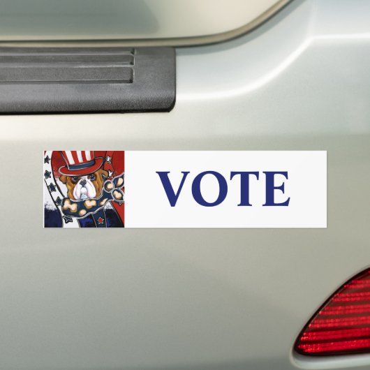 Bulldog Autoaufkleber (Auf Auto)