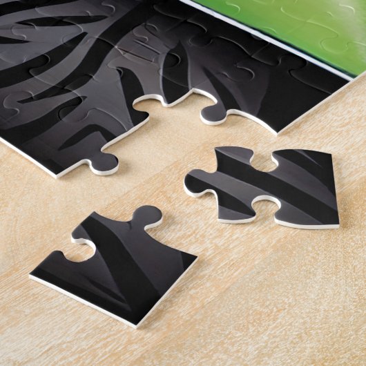 Bulldog Autofahrrad St. Patrick's Day Puzzle (Seite)