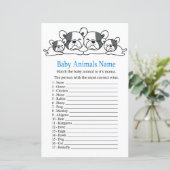 Bulldog Baby Animals Name Game (Stehend Vorderseite)