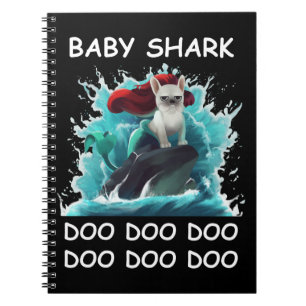 Bulldog Baby Shark Doo Doo Doo Notizblock