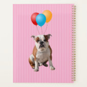 Bulldog Balloons Gerne zum Geburtstag pink Planer (Rückseite)