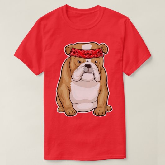 Bulldog Bandana T-Shirt (Design vorne)