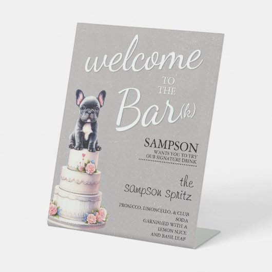 Bulldog-Bar Sockelschild (Vorderseite)