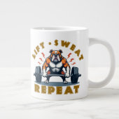Bulldog Barbell Beast Jumbo-Tasse (Rechts)