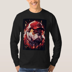 Bulldog-Baseball-Fieber Zeigen Sie Ihre Fan-Hingab T-Shirt