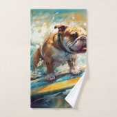 Bulldog Beach Surfgrafik Badhandtuch Set (Handtuch)