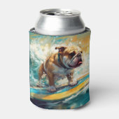 Bulldog Beach Surfgrafik Dosenkühler (Kanne Vorderseite)