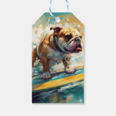 Bulldog Beach Surfgrafik Geschenkanhänger (Rückseite)
