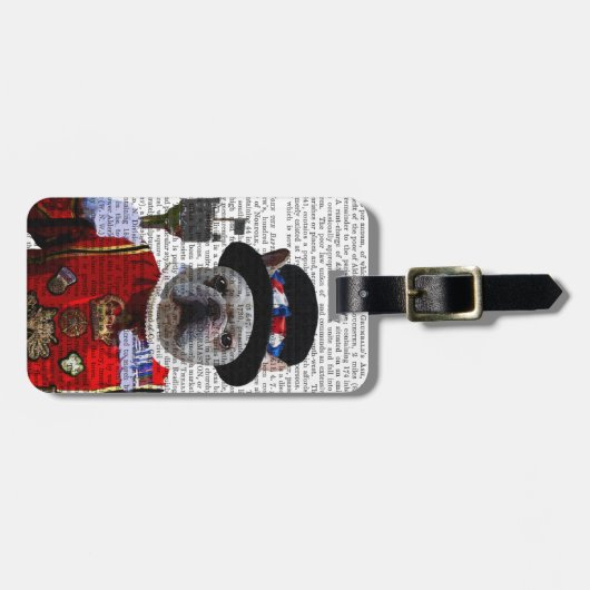 Bulldog Beefeater Gepäckanhänger (Vorderseite horizontal)