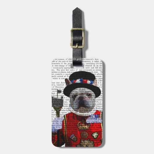 Bulldog Beefeater Gepäckanhänger (Vorderseite vertikal)