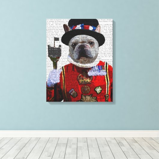 Bulldog Beefeater Leinwanddruck (Insitu (Holzboden))