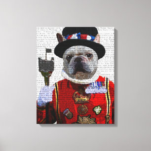 Bulldog Beefeater Leinwanddruck