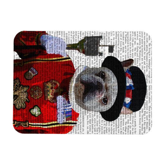 Bulldog Beefeater Magnet (Horizontal)