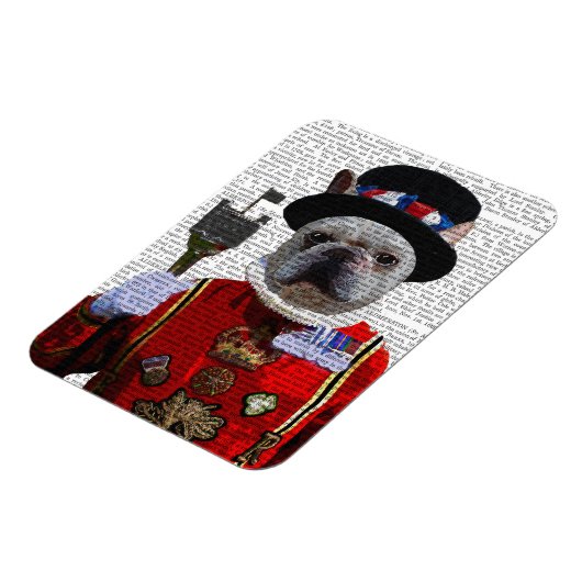 Bulldog Beefeater Magnet (Linke Seite)