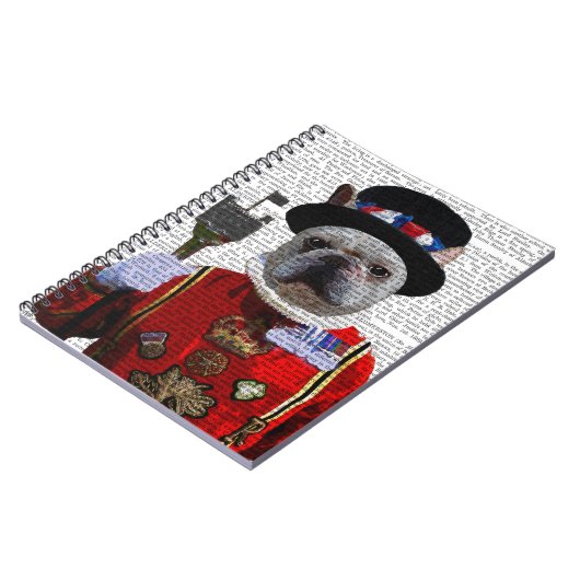 Bulldog Beefeater Notizblock (Linke Seite)