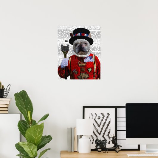 Bulldog Beefeater Poster (Heimbüro)
