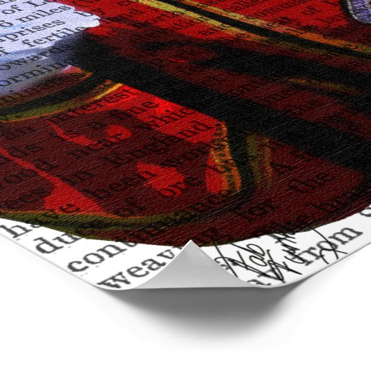 Bulldog Beefeater Poster (Ecke)