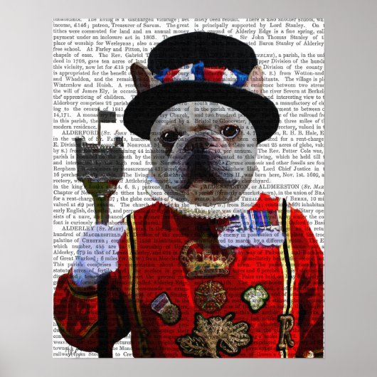 Bulldog Beefeater Poster (Vorne)