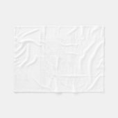 Bulldog Besitzer Fleecedecke (Vorderseite (Horizontal))