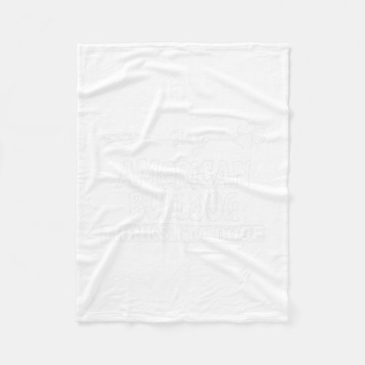 Bulldog Besitzer Fleecedecke (Vorderseite)