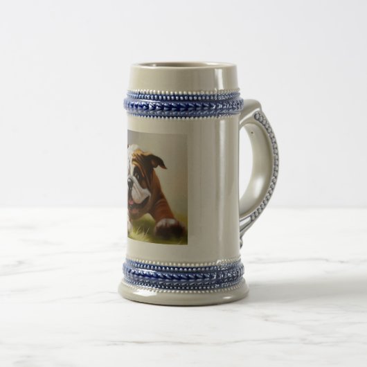 Bulldog Bierglas (VorderseiteRechts)