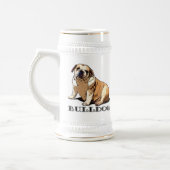 Bulldog-Bierstein Bierglas (Links)