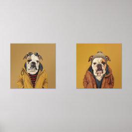 Bulldog Bilderwand Sets