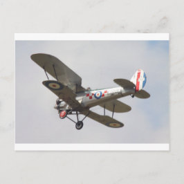 Bulldog Biplane Postkarte