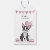 Bulldog Birthday Geschenkanhänger (Vorderseite)