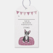 Bulldog Birthday Geschenkanhänger (Rückseite)