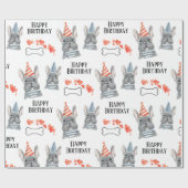Bulldog Birthday Geschenkpapier (Flach)