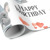 Bulldog Birthday Geschenkpapier (Rolleneckpunkt)