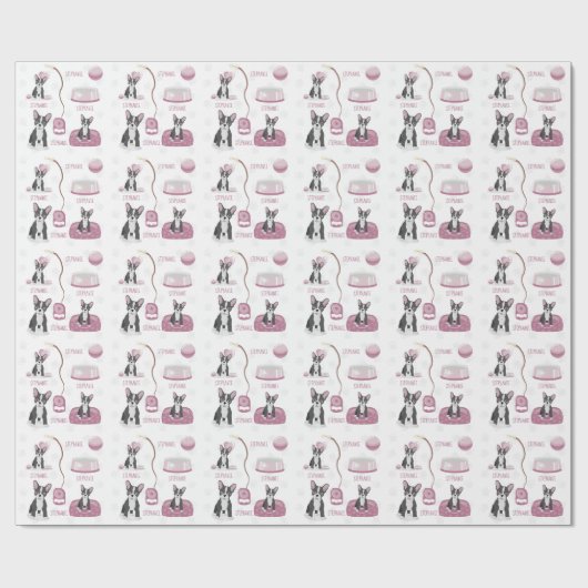 Bulldog Birthday Geschenkpapier (Flach)