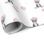 Bulldog Birthday Geschenkpapier (Rolleneckpunkt)