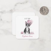 Bulldog Birthday Mitteilungskarte (Vorderseite/Rückseite Beispiel)