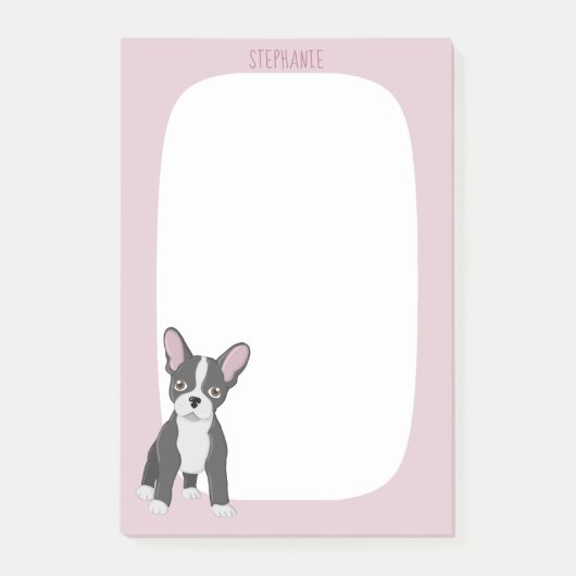 Bulldog Birthday Post-it Klebezettel (Vorderseite)